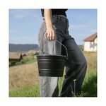 Barbecue à charbon portable Ø 27 cm grille acier chromé - Hauteur 24 cm - Pieds pliables poignées