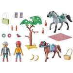 PLAYMOBIL 71470 - Amélia et Ben avec Chevaux