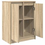 vidaXL Buffet chêne sonoma 57x34x76 cm bois d'ingénierie
