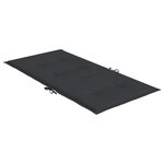 vidaXL Coussins de chaise de jardin à dossier bas lot de 6 noir