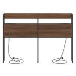 vidaXL Tête de lit de rangement Chêne marron 120 cm Bois d'ingénierie