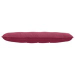 vidaXL Coussin de Dos Bordeaux 140 x 50 cm Tissu en velours côtelé