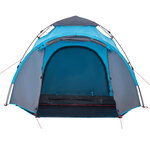 vidaXL Tente de camping à dôme 3 personnes bleu libération rapide