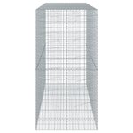 vidaXL Panier gabion avec couvercle 300x100x200 cm fer galvanisé