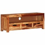 vidaXL Meuble TV 110x30x40 cm Bois d'acacia massif