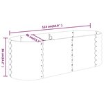 vidaXL Lit surélevé de jardin Acier enduit de poudre Anthracite