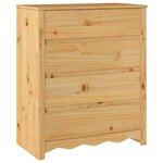 vidaXL Commode Drammen Chêne 76 5 x 40 x 91 cm Bois de pin massif