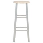 vidaXL Ensemble de bar 3 Pièces Bois et acier