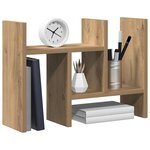 vidaXL Organiseur de bureau Chêne artisanal 34 5 x 15 5 x 35 5 cm