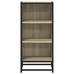 vidaXL Buffet chêne sonoma 35 5x35x76 cm bois d'ingénierie et métal