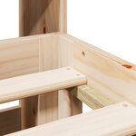 vidaXL Lit bibliothèque sans matelas 180x200 cm bois massif de pin