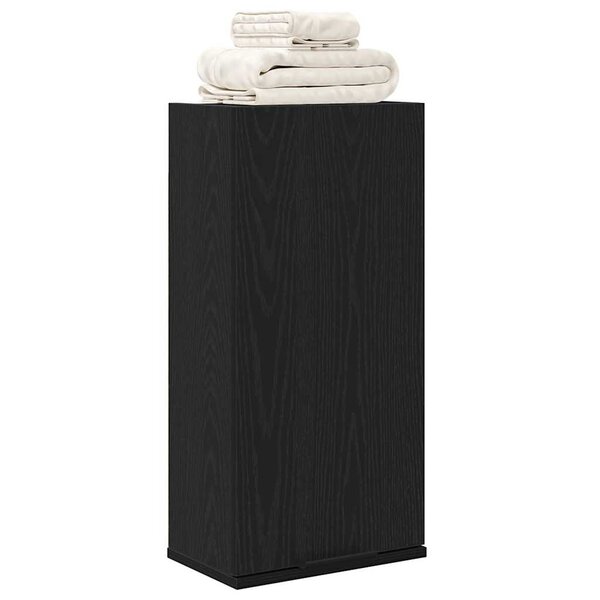 Armoire Murale VieXL Chêne Noir – 80x31x60cm, Bois D'ingénierie, 1 étagère, Rangement Cuisine Moderne