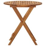 vidaXL Ensemble à manger de jardin pliable 3 Pièces Bois d'acacia solide
