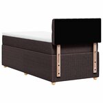 vidaXL Sommier à lattes de lit avec matelas Marron foncé 90x200 cm