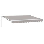 vidaXL Auvent Rétractable Gris clair 250x200 cm tissu