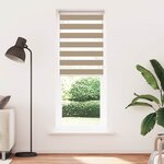 vidaXL Store zèbre marron sable largeur du tissu 70 9 cm polyester