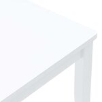 vidaXL Chaises à manger 2 Pièces blanc bois massif caoutchouc