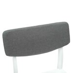 vidaXL Chaises de salle à manger 2 Pièces Blanc 48 x 49 x 95 cm