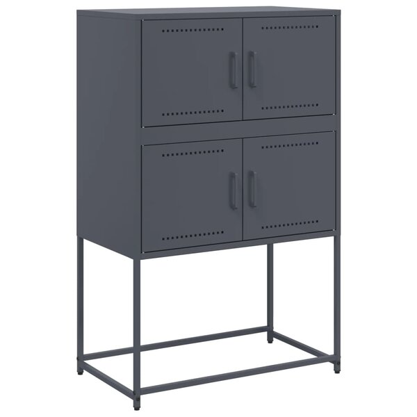 vidaXL Buffet anthracite 68 5x38 5x107 cm acier
