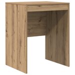vidaXL Bureau avec tiroir avec étagère 2 Pièces Chêne artisanal