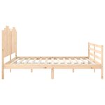 vidaXL Cadre de lit sans matelas 200x200 cm bois massif