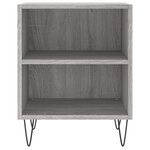 vidaXL Tables de chevet 2 Pièces sonoma gris 40x30x50cm bois d'ingénierie