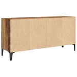 vidaXL Meuble TV en Bois Ancien Bois Ancien Bois d'ingénierie  Métal Moyen