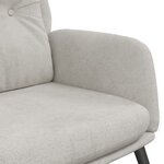 vidaXL Chaise de relaxation Gris clair Similicuir daim