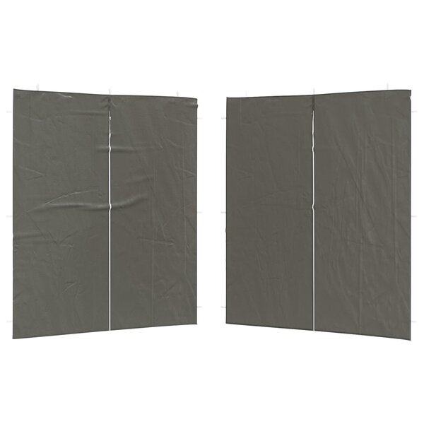 vidaXL Mur de tente de fête 2 pièces 200 x 195 cm Anthracite