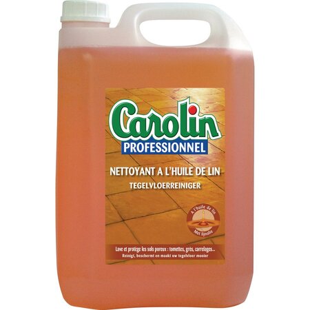 Nettoyant Carrelages à l'huile de lin - Bidon 5L (bouteille 5 litres)