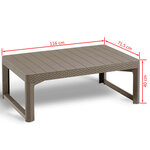 Keter Table de jardin Lyon Cappuccino