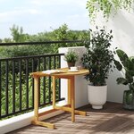 vidaXL Table pliable de balcon 90x60x72 cm bois d'acacia solide