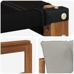 vidaXL Canapé d’extérieur Bois d'Acacia Massif Gris Naturel et Clair