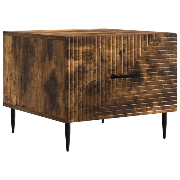 vidaXL Table basse Chêne fumé 49 x 50 x 40 cm Bois d'ingénierie