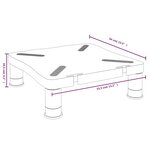 vidaXL Support de moniteur Noir 33 5x34x10 5 cm