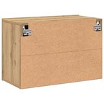 vidaXL Meuble TV mural chêne artisanal 60x30x41 cm