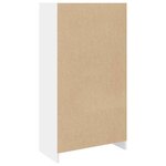 vidaXL Bibliothèque blanc 57x28 5x107 5 cm bois d'ingénierie