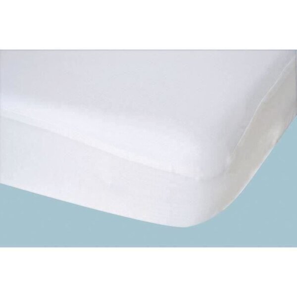 Drap housse tout en 1 Uni - Jersey - Imperméable et respirant - Blanc - 40 x 80 cm