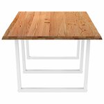 VidaXL Table à manger et bord vivant 280x120x74cm bois massif de chêne