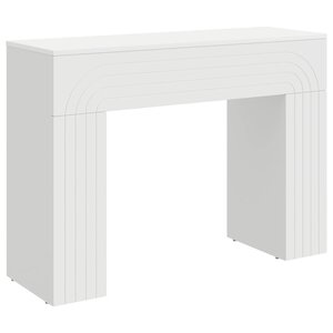 vidaXL Table basse Blanc 102 x 35 x 75 cm Bois d'ingénierie