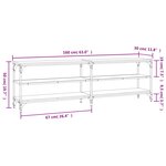 vidaXL Meuble TV sonoma gris 160x30x50 cm bois d'ingénierie