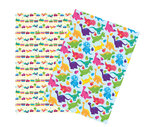 Washi paper Papier adhésif A4 2 feuilles dinosaure et voiture