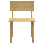 vidaXL Chaise de jardin Bois de pin imprégné