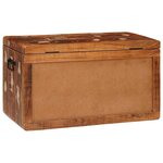 vidaXL Boîte de Rangement Multicolore bois de récupération massif