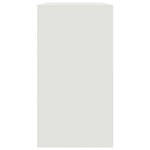 vidaXL Buffet blanc 99x39x73 cm acier