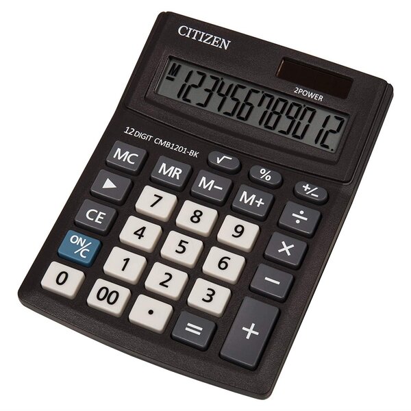 Calculatrice de table CMB 1201-BK New Business Line semi noir CITIZEN