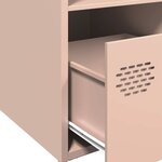 vidaXL Buffet haut rose 35x39x103 5 cm acier