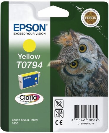Epson t0794 chouette cartouche d'encre jaune x1
