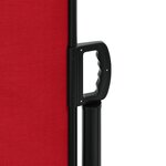 vidaXL Auvent latéral rétractable rouge 180x1200 cm