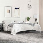 vidaXL Cadre de lit sans matelas noir 200x200 cm